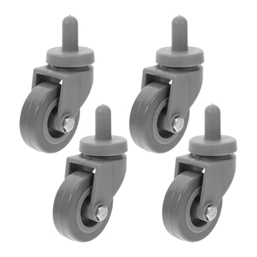 4Pcs Mopp Eimer Zubehör Möbel Ersatz Räder Caster Industrielle Rollen Dolly Mülleimer Mit Bremse Verriegelung(5cm wheels) von EEEBLBXNQ