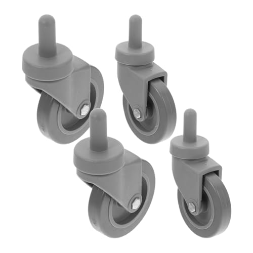 4Pcs Mopp Eimer Zubehör Möbel Ersatz Räder Caster Industrielle Rollen Dolly Mülleimer Mit Bremse Verriegelung(7.5cm wheels) von EEEBLBXNQ