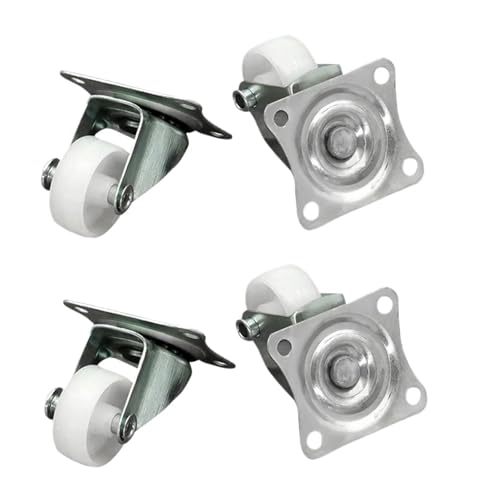 4pcs Swivel Caster Wheels 1"/1.25" Industrial Nylon 360 Degree Rotation Top Desk Chair Trolley Luggage Flight Case Replacement(1.0 Inch) von EEEBLBXNQ