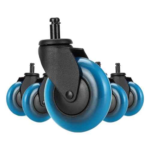 5 STÜCKE Blau Polyurethan Bürostuhl Caster Räder 3 zoll Schwenk Gummi Weiche Möbel Sicher Rollen 5 STÜCKE Blau Polyurethan Bürostuhl Caster Räder 3 zoll Schwenk Gummi Weiche Möbel Sicher Rollen von EEEBLBXNQ