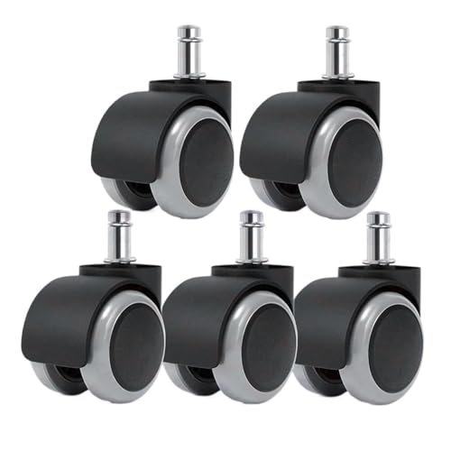5 stücke 2 Zoll Swivel Caster Räder Ersatz Gaming Stuhl Büro Rollen Trolley Möbel Hardware(Gray) von EEEBLBXNQ