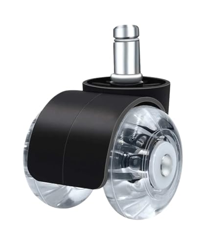 5 stücke Stuhl Räder Büro Caster Durchmesser 50mm Harte Boden Doppel Rad Design Swivel Für(10mm) von EEEBLBXNQ