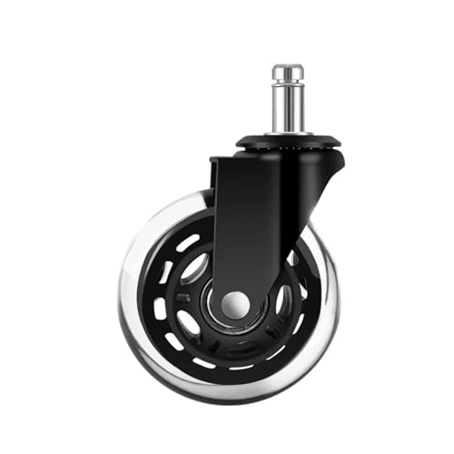 5PCS Bürostuhl Caster Räder 3 Zoll Swivel Gummi Ersatz Weiche Sichere Rollen Möbel Hardware(A11mm) von EEEBLBXNQ
