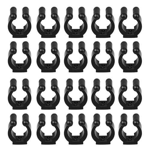 EEEKit Angelrutenhalter Clips, 20 Stück Wandmontierte Angelrutenklammern Rack, C-Clips Aufbewahrungsorganizer für Billard-Snooker-Queues EEEKit Angelrutenhalter Clips, 20 Stück Wandmontierte Angelrutenklammern Rack, C-Clips Aufbewahrungsorganizer für Billard-Snooker-Queues von EEEKit