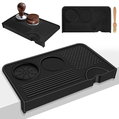 EEEKit Espresso-Tamping-Matte, Kaffee-Tamper-Matte, Siebträger-Matte für Barista-Espressomaschinen-Zubehör, wasserdicht, hitzebeständig, Tampstation für Theke von EEEKit