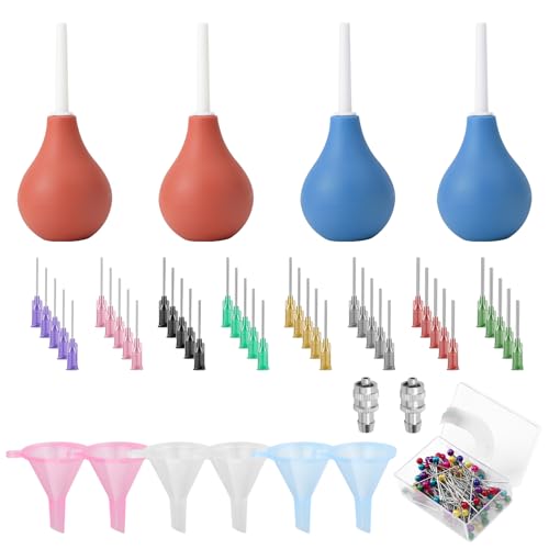 EEEKit Keramik-Präzisions-Applikator für Töpferflaschen, Glasur, 85 ml, Ton-Werkzeug-Set, Blau und Rosa, 152 Stück EEEKit Keramik-Präzisions-Applikator für Töpferflaschen, Glasur, 85 ml, Ton-Werkzeug-Set, Blau und Rosa, 152 Stück von EEEKit