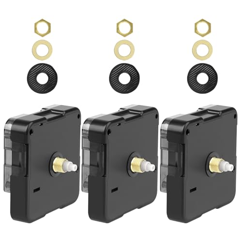 EEEKit Uhrenmechanismus, 3 Stück Quartz-Uhrwerk Ersatz, Silent Sweep Batterie-Uhrmotoren für DIY Wanduhr Reparatur EEEKit Uhrenmechanismus, 3 Stück Quartz-Uhrwerk Ersatz, Silent Sweep Batterie-Uhrmotoren für DIY Wanduhr Reparatur von EEEKit