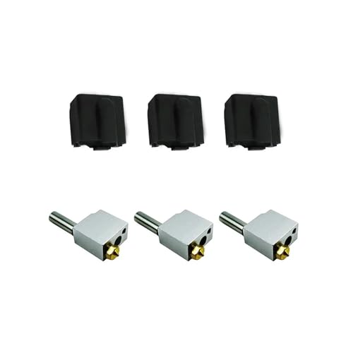 3 Satz/los for FL-SUN for De-lta SR Hotend Anzug Super Racer 3D Drucker Zubehör Messing Düse Wärme Block Throat Heatbreak Silikon Hülse von EEQANAO
