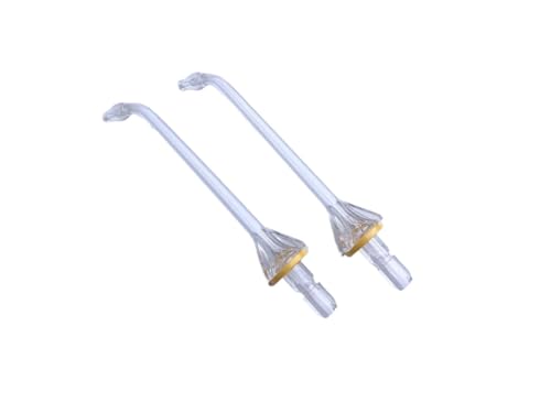 EEQANAO 3 Stücke Wasser Floss Bürstenkopf Ersatzdüse für Panasonic EW0983, EW-DJ52, EW1511, EW1521, EW1612 Irrigator Düse (2 Pcs, Kunststoff und Gummi) von EEQANAO