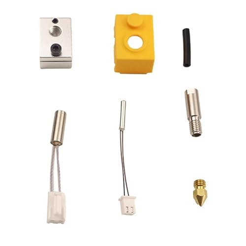 3D-Druckerteile Hotend-Extrusionskopfdüse Thermistor-Heizstab-Heizblock und Silikonhülle for Arti-llery for Hor-net von EEQANAO
