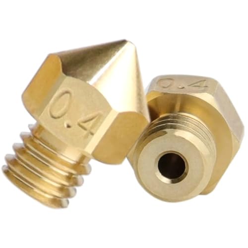 5 STÜCKE for FL-SUN for QQ-S PRO Extruderdüse Q5 Hotend for QQS 3D-Druckerteil 0,4 mm Messing/Edelstahl/Gehärteter Stahl/TC4 Titanlegierung 1,75 mm(Brass) von EEQANAO