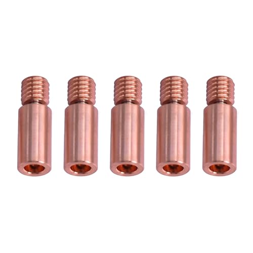 5 STÜCKE for FLS-UN 3D-Drucker V400 Heatbreak Throat Tube Thread Hotend Teildüse Heat Break 1,75 mm Kupferbeschichtung Extruder von EEQANAO