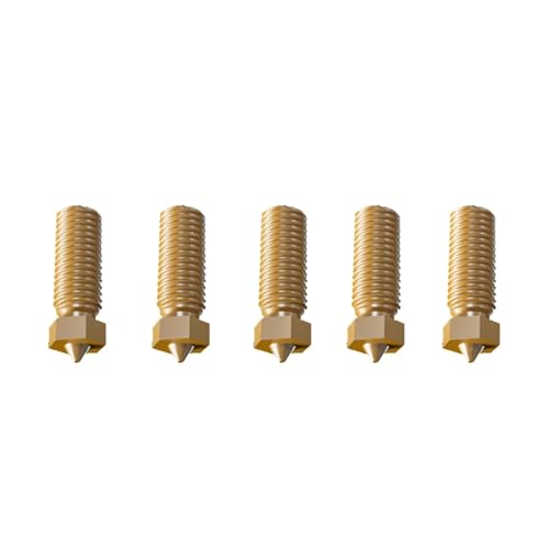 5 STÜCKE for FLS-UN V400 3D-Drucker Hotend-Düse Messing-Druckkopfblock Doppellöcher 0,4 mm Extruderteil for 1,75 mm Filament von EEQANAO