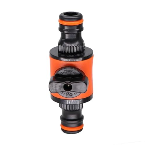 EEQANAO 1PC/2PCS 16MM Gleich Gartenschlauch Absperrventil Fitting Kunststoffschlauch Wasserhahn Adapter Schnellkupplung for Bewässerung Bewässerung Autowäsche(1PC) von EEQANAO