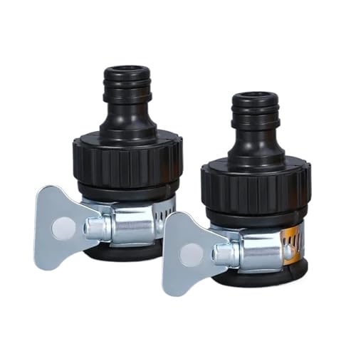 EEQANAO 2 Stück langlebiger Universal-Wasserhahnadapter, Kunststoff-Schlauchanschluss, Schnellanschluss, Wasserhahn for Autowäsche, Gartenbewässerung EEQANAO 2 Stück langlebiger Universal-Wasserhahnadapter, Kunststoff-Schlauchanschluss, Schnellanschluss, Wasserhahn for Autowäsche, Gartenbewässerung von EEQANAO
