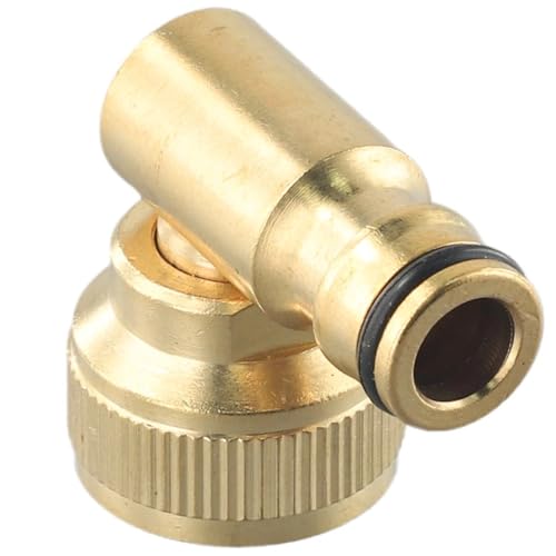 EEQANAO Praktischer Schwenkwinkel, 1 Stück, 3/4 Zoll Innengewinde, Messing, for Hoselock-Stecker for Schlauchaufroller, Schlauchaufroller, Garten im Freien EEQANAO Praktischer Schwenkwinkel, 1 Stück, 3/4 Zoll Innengewinde, Messing, for Hoselock-Stecker for Schlauchaufroller, Schlauchaufroller, Garten im Freien von EEQANAO