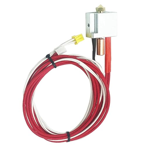 For FL-SUN V400 3D-Druckerteil 5in1 Hotend-Düse Temperatursensor Heizstab Messing Druckkopfblock Extruder Throat von EEQANAO