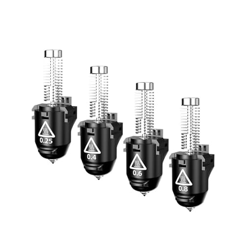 For FLASH-FORGE 3D-Druckerzubehör Düsenbaugruppe for Adven-turer 5M-Serie 0,25 mm/0,4 mm/0,6 mm/0,8 mm Hochgeschwindigkeitsdüsen(0.6mm hardened) von EEQANAO