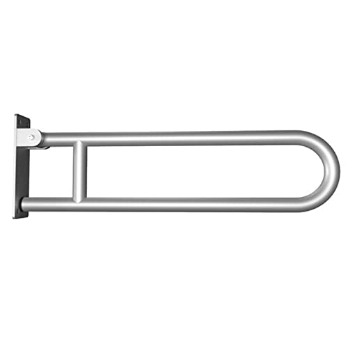 EEUK Bad haltegriff klappbar, Stützhaltegriff WC Haltegriff Wandstützgriff Bad Dusche Stützgriff aus Edelstahl für Badezimmer Toiletten, Länge 60cm, Belastung bis 250kg(Color:Silber) von EEUK