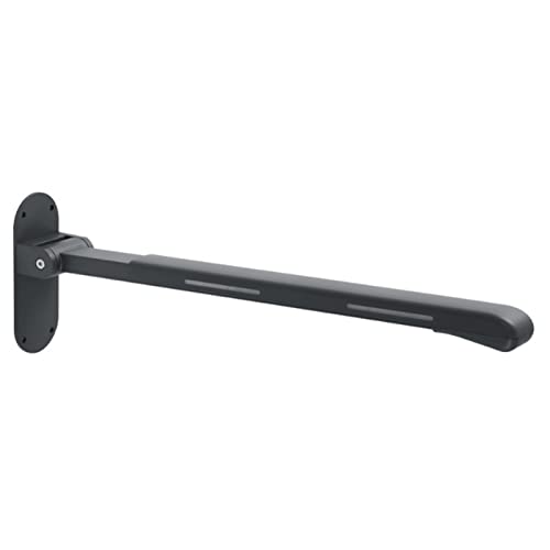 EEUK Haltegriffe für senioren Toilette, Badewannengriff Edelstahl wandstützgriff klappgriff Dusche Wandmontage Duschgriff Griff Stützgriff für Senioren & Behinderte(Color:Schwarz) von EEUK