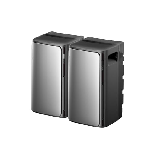 ECOFLOW STREAM AC 2er-Pack 0% VAT, Balkonkraftwerk mit Speicher, 3,84kWh Solarspeicher, 100% Kompatibel mit allen Balkonkraftwerke, 800W bidirektional, erweiterbar bis 11,52kWh, Plug&Play, IP65,TOU&KI von EF ECOFLOW