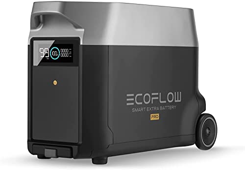 EF ECOFLOW Delta Pro Smart Zusatzakku, 3.600 Wh Kapazität, Delta Pro erweiterbar auf bis zu 10,8 kWh, Zusatzakku für Notstromversorgung für Ihr Zuhause, Notfälle, Wohnmobil, stromnetzunabhängig von EF ECOFLOW