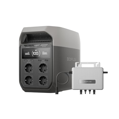 EcoFlow Delta 3 tragbare Powerstation 1024Wh, 0% VAT WLAN Stream Mikrowechselrichter 800W, LiFePO4-Batterie, Schnellladung von 0-70% in 30 Min., erweiterbar auf 5 kWh, für Zuhause, Camping und Reise EcoFlow Delta 3 tragbare Powerstation 1024Wh, 0% VAT WLAN Stream Mikrowechselrichter 800W, LiFePO4-Batterie, Schnellladung von 0-70% in 30 Min., erweiterbar auf 5 kWh, für Zuhause, Camping und Reise von EF ECOFLOW