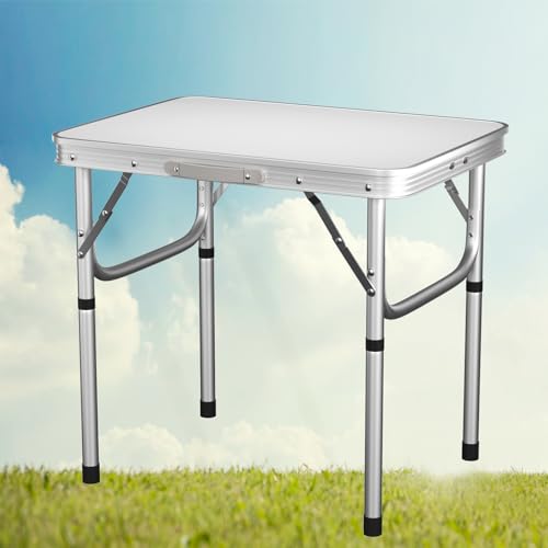 Campingtisch, zusammenklappbar, 2 m, tragbar, höhenverstellbar, mit Tragegriff, für Innen/Außenbereich, Garten, Party, Abendessen, Grill, weiß, Größe aufgeklappt: 60 x 45 x 26/56 cm Campingtisch, zusammenklappbar, 2 m, tragbar, höhenverstellbar, mit Tragegriff, für Innen/Außenbereich, Garten, Party, Abendessen, Grill, weiß, Größe aufgeklappt: 60 x 45 x 26/56 cm von EFAN
