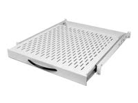 EFB-Elektronik 19" 1HE Fachboden,ausz.,tiefenv.,T=350mm,Schrankt.600 RAL7035 von EFB-Elektronik
