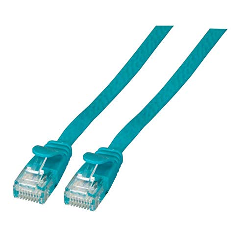 EFB Elektronik K8107GN.1 RJ45 Netzwerkkabel, Patchkabel CAT 6a U/UTP 1.00m Gruen hochflexibel, Flamm von EFB Elektronik