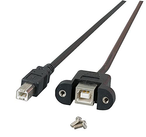 EFB Elektronik USB2.0 Verlängerungskabel A-A, St.-Einbaubuchse, 1, 0m, Schwarz, Classic, K5291SW.1V2 von EFB Elektronik