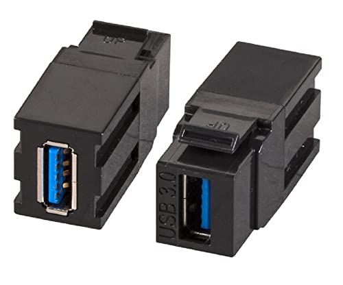 EFB Keystone Einbauadapter USB3.2 Gen.1 Keystone Adapter A Buchse -A Buchse von EFB-Elektronik