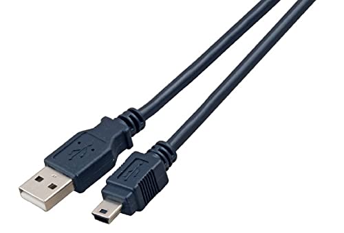 EFB USB2.0 Anschlusskabel Stecker Typ-A auf Mini-Stecker Typ-B, Classic, 3,0 m schwarz von EFB-Elektronik