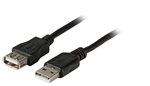 EFB USB2.0 USB2.0 Verlängerungskabel Stecker Typ-A auf A-Buchse, Classic, 5,0m,schwarz von EFB-Elektronik