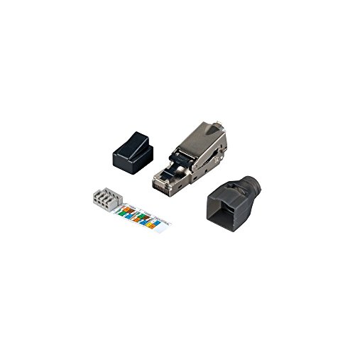 Infralan Ftps600 feldkonfektionierbarer Stecker RJ45 Cat.6 AWG22-27, Zinkdruckguß von EFB-Elektronik