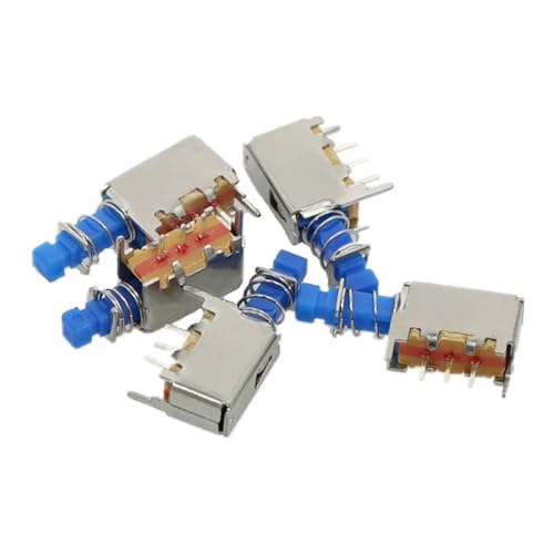 10Pcs A05 3pin TV Power Switch With Spring Self-locking Blue DC 12V 50MA Unidirection Push-button Switch EFDSVUHE von EFDSVUHE