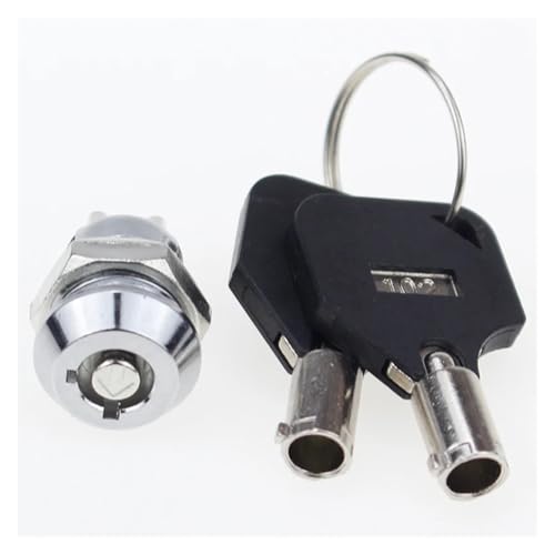 1PCS 12MM Stainless Steel Telephone Lock Electronic Lock Power Lock Key Switch S1201 Double Side Pull Out Type 0.5A250V AC 2Keys EFDSVUHE von EFDSVUHE