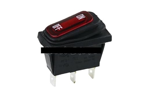 1PCS On/Off Rocker Switch KCD1 16A 125V 16(4) A 250V AC IP65 3 Feet red waterproof switch Light Switch EFDSVUHE von EFDSVUHE
