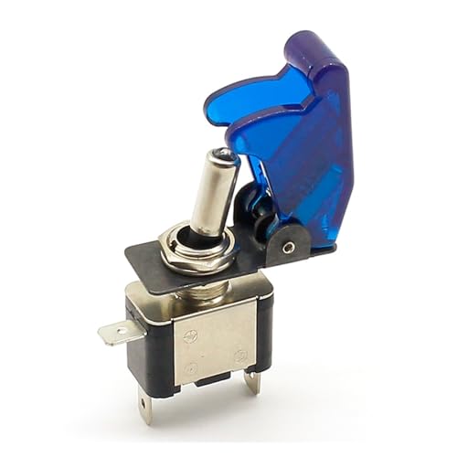 1pcs Blue 12V 20A Racing Car Truck Boat Cover LED Push Button Rocker Toggle Switch Control+ dust cover EFDSVUHE von EFDSVUHE