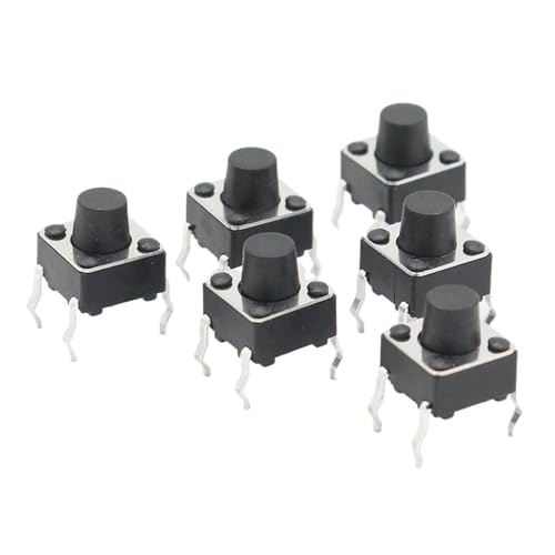 50pcs/lot 6x6x6.3MM 4PIN G89 Tactile Tact Push Button Switch Direct Plug-in Self-reset DIP EFDSVUHE von EFDSVUHE