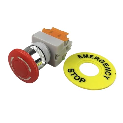 Cover Of Red Mushroom 1no 1nc Switch Emergency Stop Button Ac 660 V 10a Rotary reset EFDSVUHE von EFDSVUHE