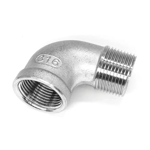 EFDSVUHE 1pc 1-1/2" BSP Female to Male Thread 316 Stainless Steel 90 Degree Elbow Pipe Fitting Connector EFDSVUHE 1pc 1-1/2" BSP Female to Male Thread 316 Stainless Steel 90 Degree Elbow Pipe Fitting Connector von EFDSVUHE
