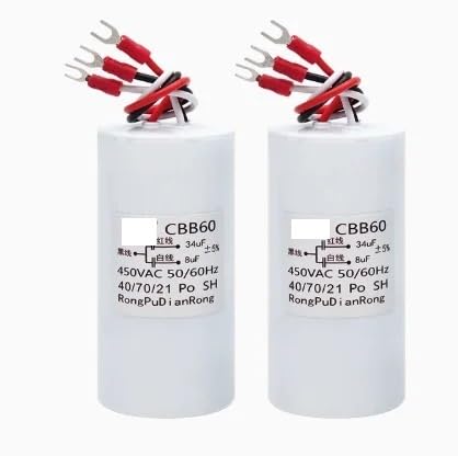 EFDSVUHE 1pc CBB60 34UF+8UF Three Wire dual Capacitor 450V Capacitor EFDSVUHE 1pc CBB60 34UF+8UF Three Wire dual Capacitor 450V Capacitor von EFDSVUHE
