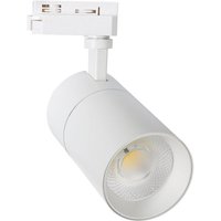 Efectoled - 1-Phasenstromschiene LED-Strahler 30W Dimmbar Mallet Weiss 5000K Kaltweiß von EFECTOLED