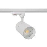 Efectoled - 3-Phasenstromschiene LED-Strahler 30W Dimmbar Mallet Weiss 5000K Kaltweiß von EFECTOLED