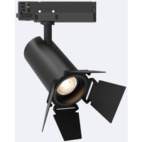 Efectoled - 3-Phasenstromschiene LED-Strahler 40W Fasano Cinema Dimmbar Schwarz 3200K Warmweiß von EFECTOLED