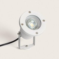 Außenstrahler GU10 Aluminium mit Erdspieß Begira Weiß Außenstrahler GU10 Aluminium mit Erdspieß Begira Weiß von EFECTOLED