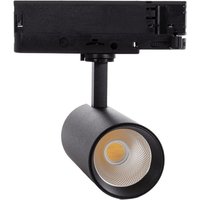 Efectoled - 3-Phasenstromschiene LED-Strahler 20W Carlo cct Wählbar Schwarz (4000K - 5000K - 6000K) Wählbar von EFECTOLED
