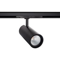 Efectoled - 3-Phasenstromschiene LED-Strahler 40W d'Angelo Schwarz philips Xitanium 3000K Warmweiß von EFECTOLED