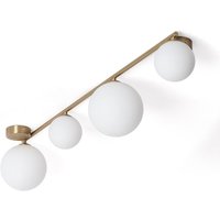 Efectoled - Deckenleuchte aus Metall und Glas Moonlight Brass 4 Spots Weiß von EFECTOLED